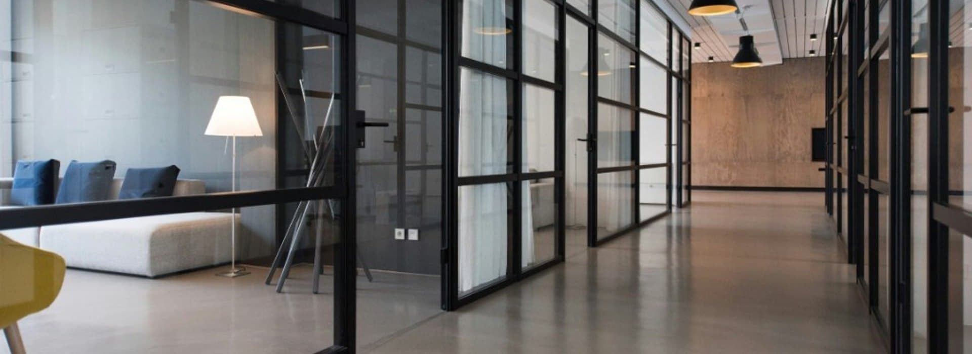 Modern workspace atmosphere